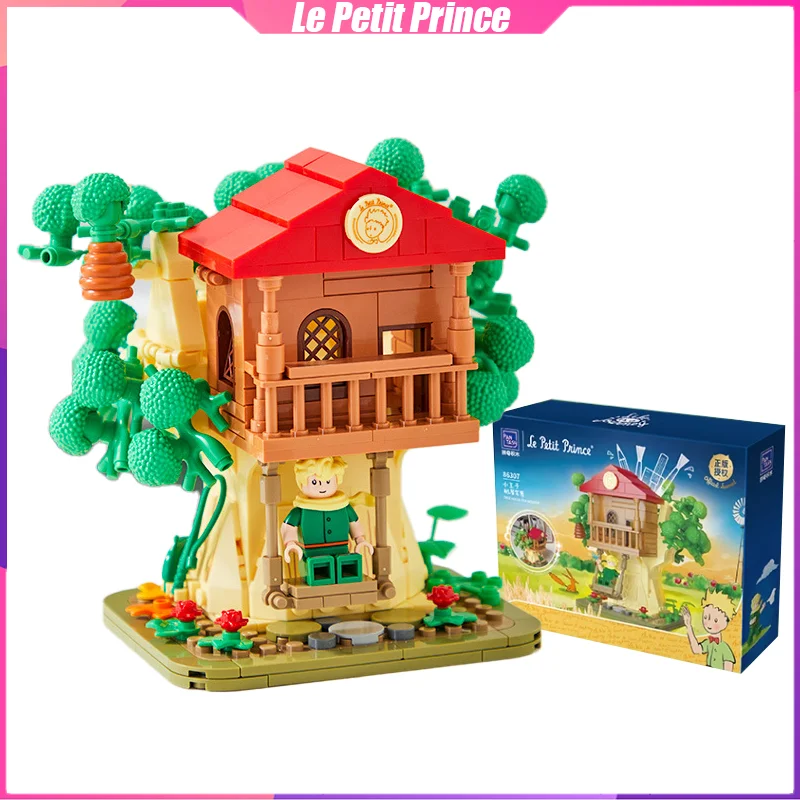 

Le Petit Prince Building Blocks Tree House Pen Holder Desktop Decoration Puzzle Assembling Model Toys Birthday Gift for Children