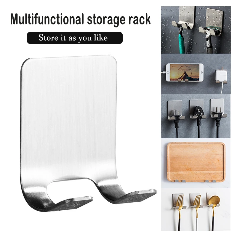 

1PC Bathroom Organizer Hanger Stainless Steel Razor Holder Wall Men Shaving Shaver Shelf Storage Hook Shaving Razor Storage Rack