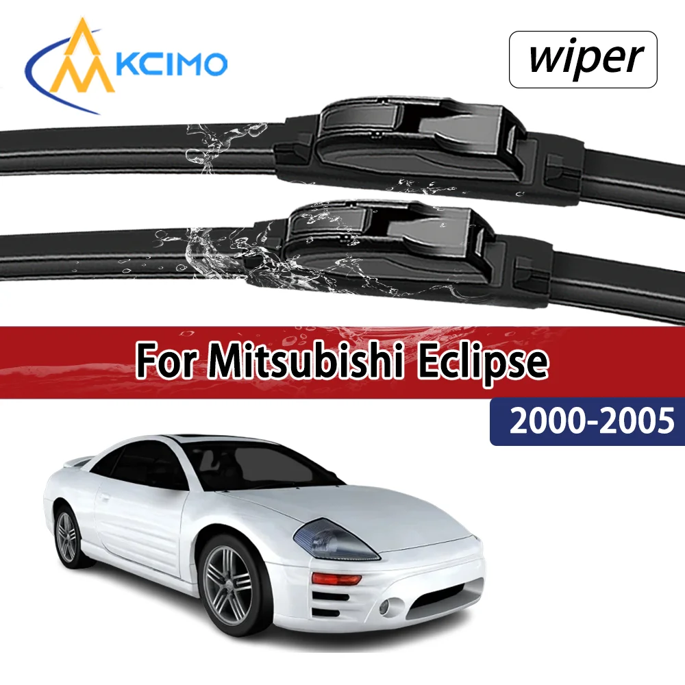 For Mitsubishi Eclipse D52A D53A 2000–2005 Compatible Durable Silent Front Wiper Blades Car Windscreen Auto Window Accessories