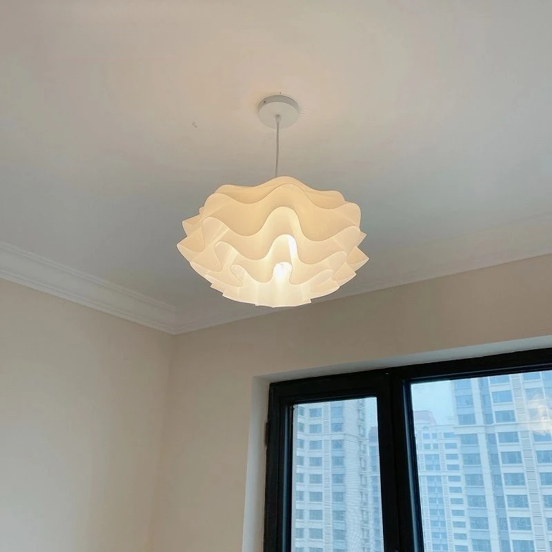 Bedroom Ceiling Decor Acrylic Petal Chandelier Home Warm Lighting Living Room Dining Room Hanging Lamp Creative E27 Pendant Lamp