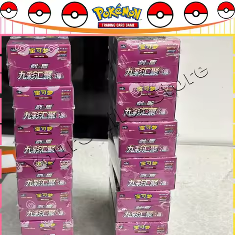 Original Pokemon Trading Cards PTCG CS4BC Simplified Chinese 6.0 NINE COLORS GATHERING YUAN Card Genuine Booster Pack Box