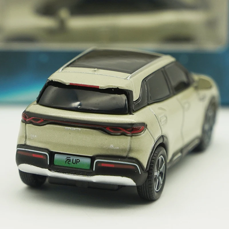 1:64 Original BYD Yuan Up Pull-back Simulation Alloy Car Model Car Model Ornament Collection Miniature Model