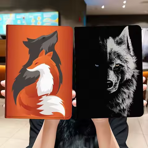 Cartoon Wolf Fox Art Gift Tablet Case For Lenovo Xiaoxin Legion Pad Tab Pro GT Y700 Gen4 2 11 P11 M10 K10 3rd Plus Gen
