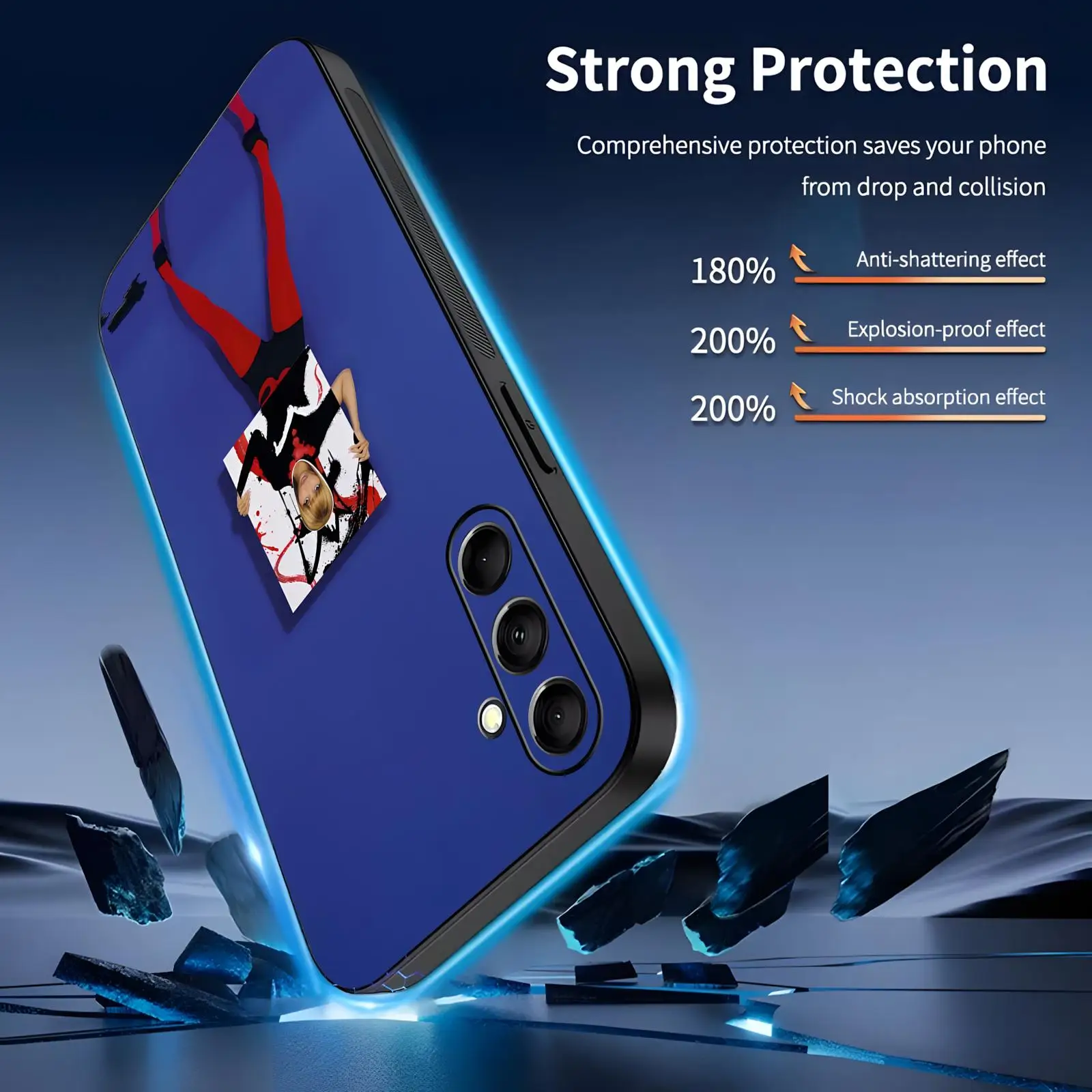 Music Albums B-Bladee 333  Phone Case For Samsung A57 A56 A37 A27 A17 A36 A26 A55 A35 Anti-Drop Soft Black Case view 3