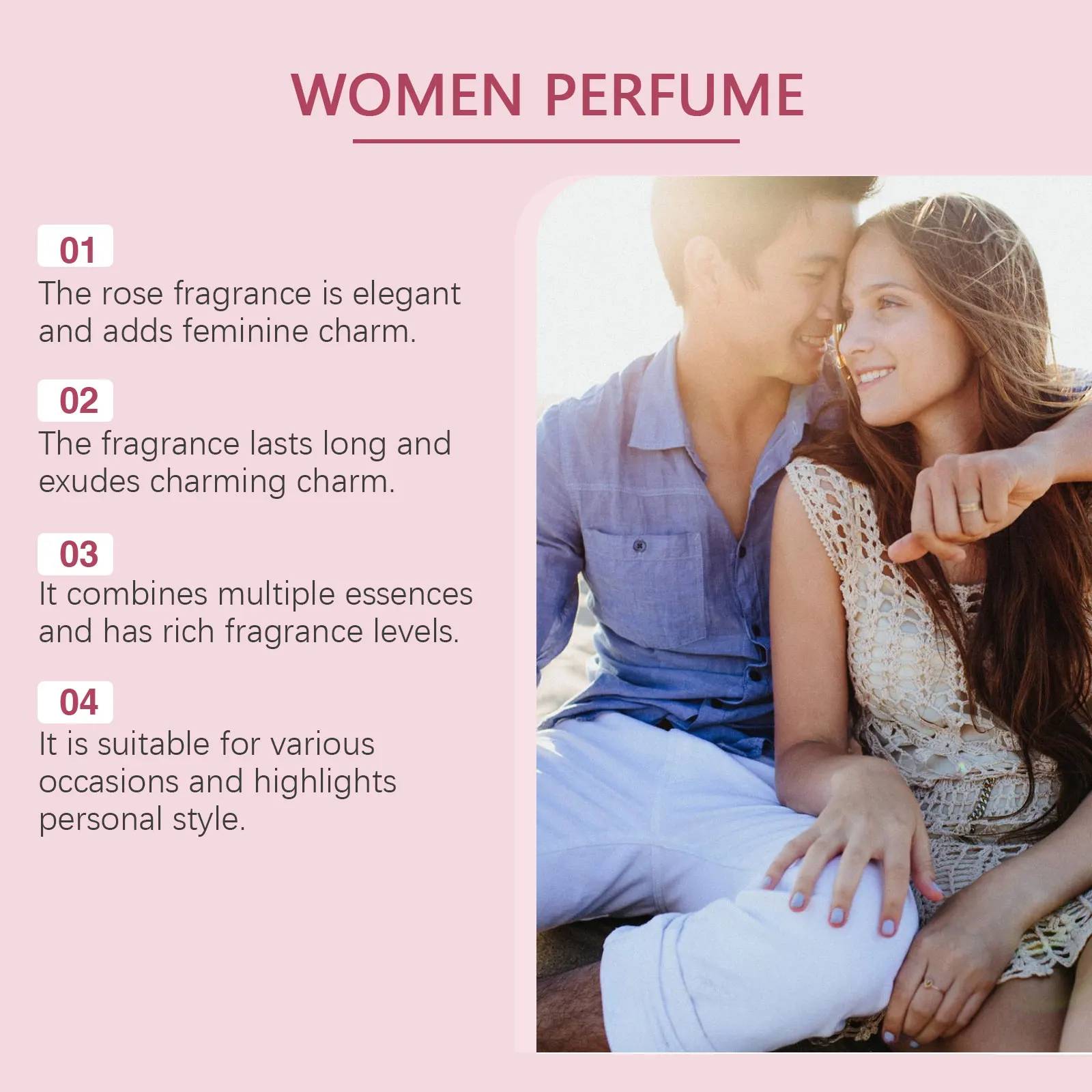 Sexuellement de longue durée pour hommes et femmes, parfum de phéromone, parfum floral, breloques de spectacle, garder frais, vaporisateur corporel, 3 pièces