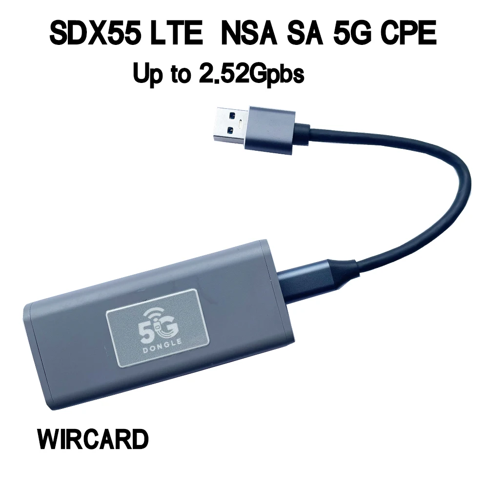 

SDX55 LTE 4G 5G NSA SA USB3.1 5G CPE 2.52Gbps For Router Laptop PC