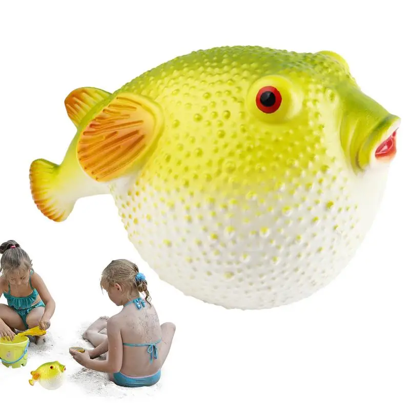 

Puffer Fish Toy Emulation Puffer Fish Squeeze Toy Ocean Animals Figurines Bath Toy Soft Rubber Swim Bath Toy for Kids Shower