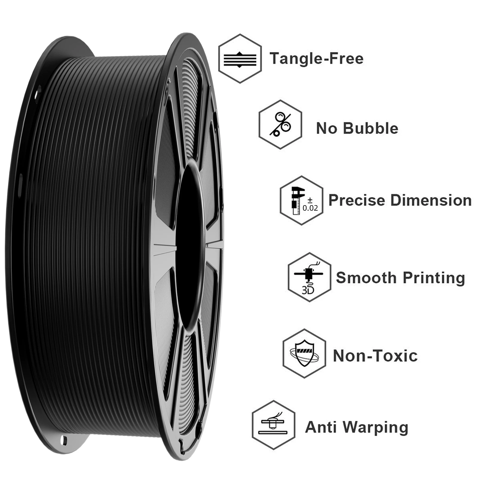 Filament Geeetech 2Kg Standard PLA 1.75mm, materiał plastikowy do drukarek 3D, precyzja 0.03mm, pasuje do większości drukarek FDM. — zdjęcie produktu 3
