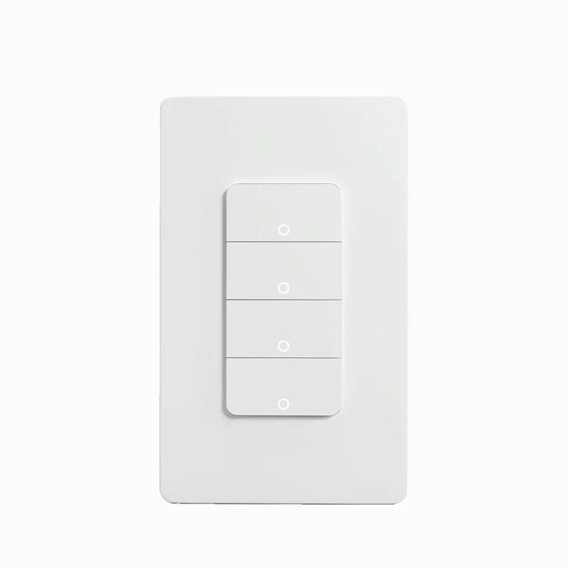 Tuya Wi-Fi Smart Light Switch US Single Pole Push Button Wall Switch Work With For Alexa Google Home US Plug