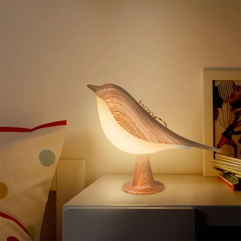 

LED Touch-Control Art Bird Shape Decoration Lamp Equip USB Charging Device Bedroom Cupboard Display Stand Study Christma Ornamen