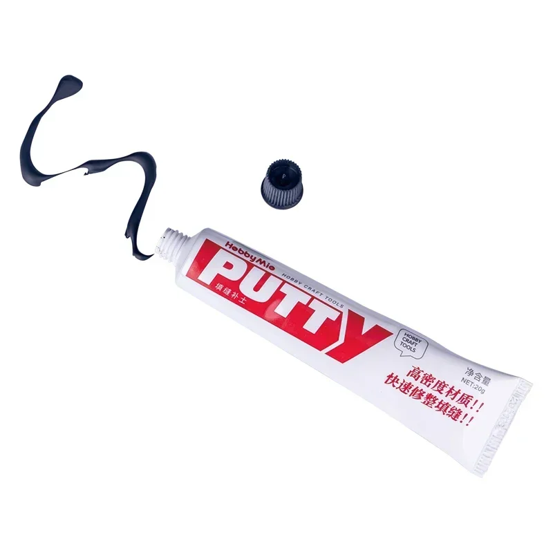 HOBBY MIO High Density Putty 20g Black/White/Grey Model Joint Filling Toothpaste Type Putty Quickly Dry Curing Molding Tools