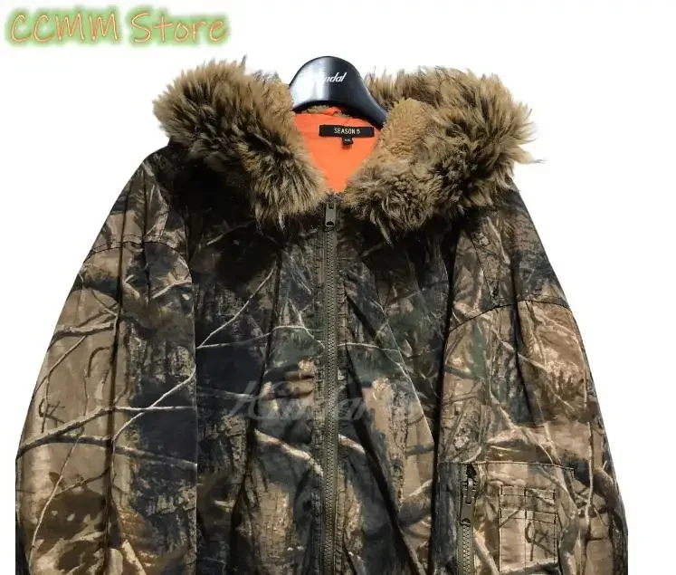 Blokette Retro Tactical Camouflage Zipper Cotton-Padded Jacket Women's Harajuku Gothic Plush Warm Casual Hoodie Sweatshirt