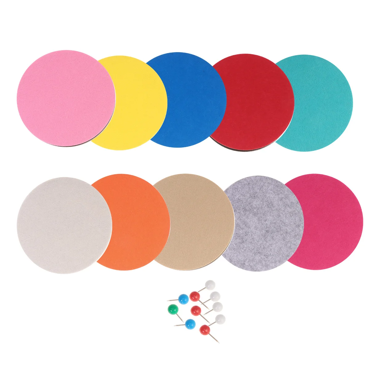 

10pcs Hexagon Eva Boards Felt Wall Stickers Self-Adhesive Memo Board Decorative Tiles For Classroom Office Home Stick-On Diy