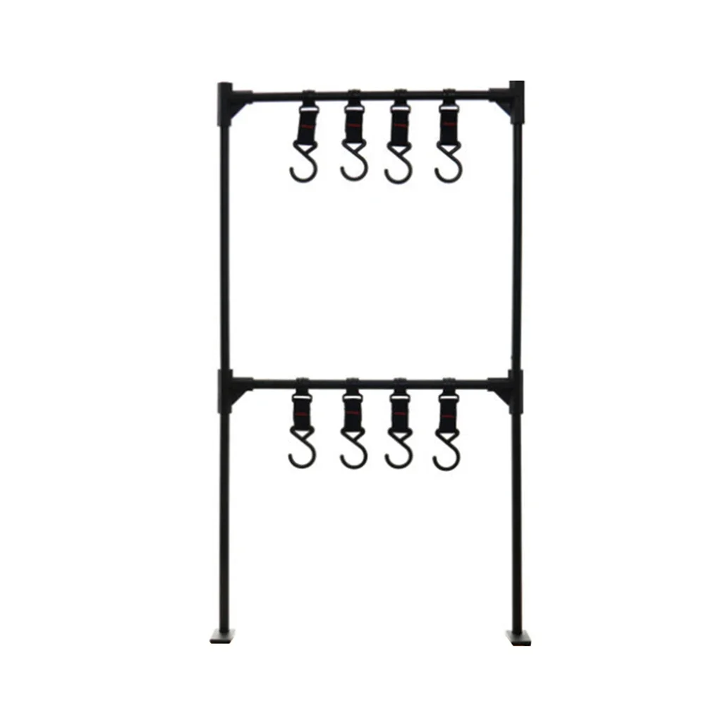 Table Storage Rack Camping Tableware Rack Aluminum Alloy Easy To Disassemble Lightweight Design Organized Camping