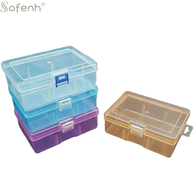 Mini Plastic Box Rectangular Box Transparent Box Packing Box Storage Box Dustproof Solid Strong Jewelry Storage Case Container