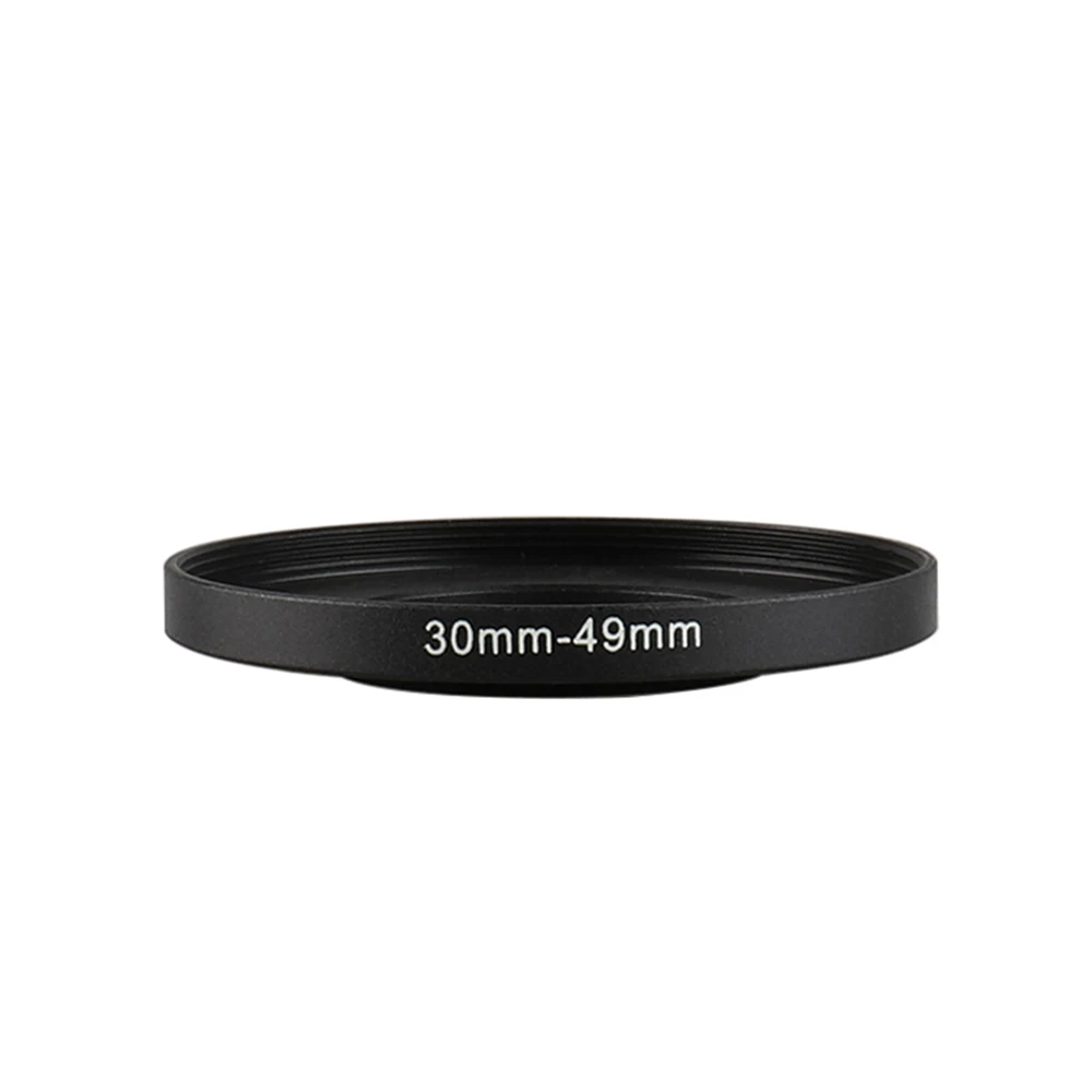 Aluminum Black Step Up Filter Ring 30mm-49mm 30-49 mm 30 to 49 Filter Adapter Lens Adapter for Canon Nikon Sony DSLR Camera Lens