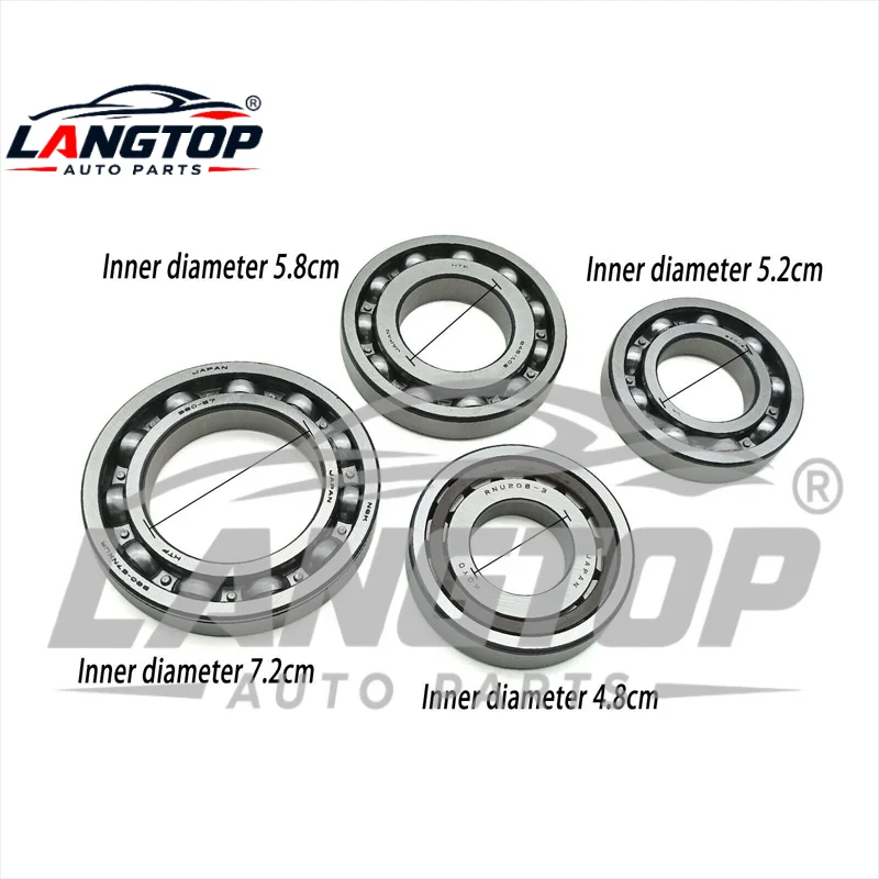 Brand New JF011E RE0F10A F1CJ Transmission CVT Pulley Bearing Kit 4 Cylinders 4 Pcs/Kit for Sprocket (Pulley) for A6 Auto Parts