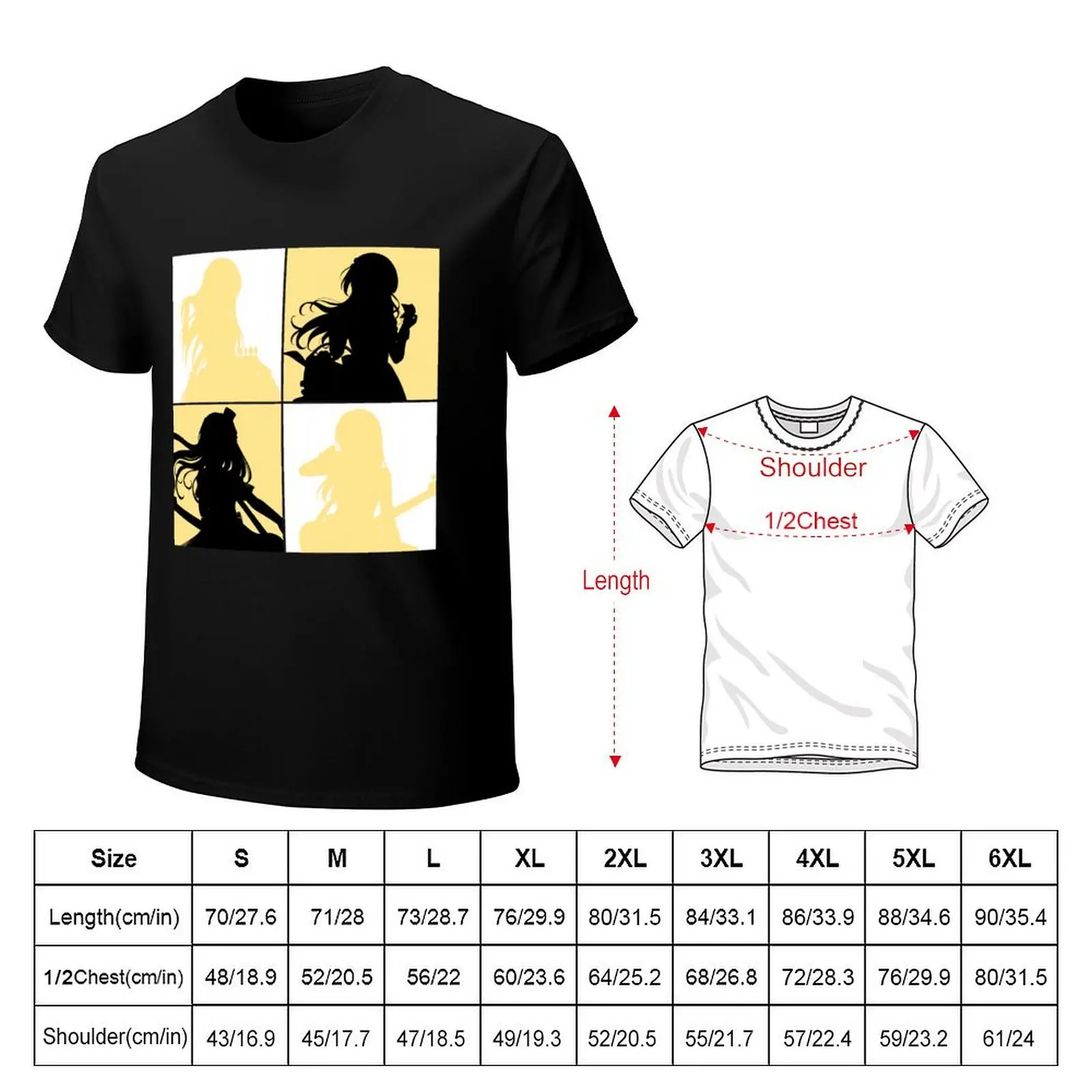 chisato 4 tile print T-Shirt Fashion Pattern Printed Tee Shirt