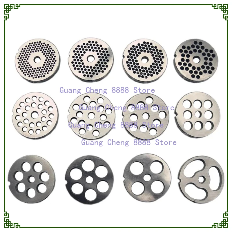 

22 # Лезвие мясорубки, крестообразное лезвие, пластина с отверстиями для измельчения мяса, 82 мм, 3CR13, магнитные детали для мясорубки из нержавеющей стали