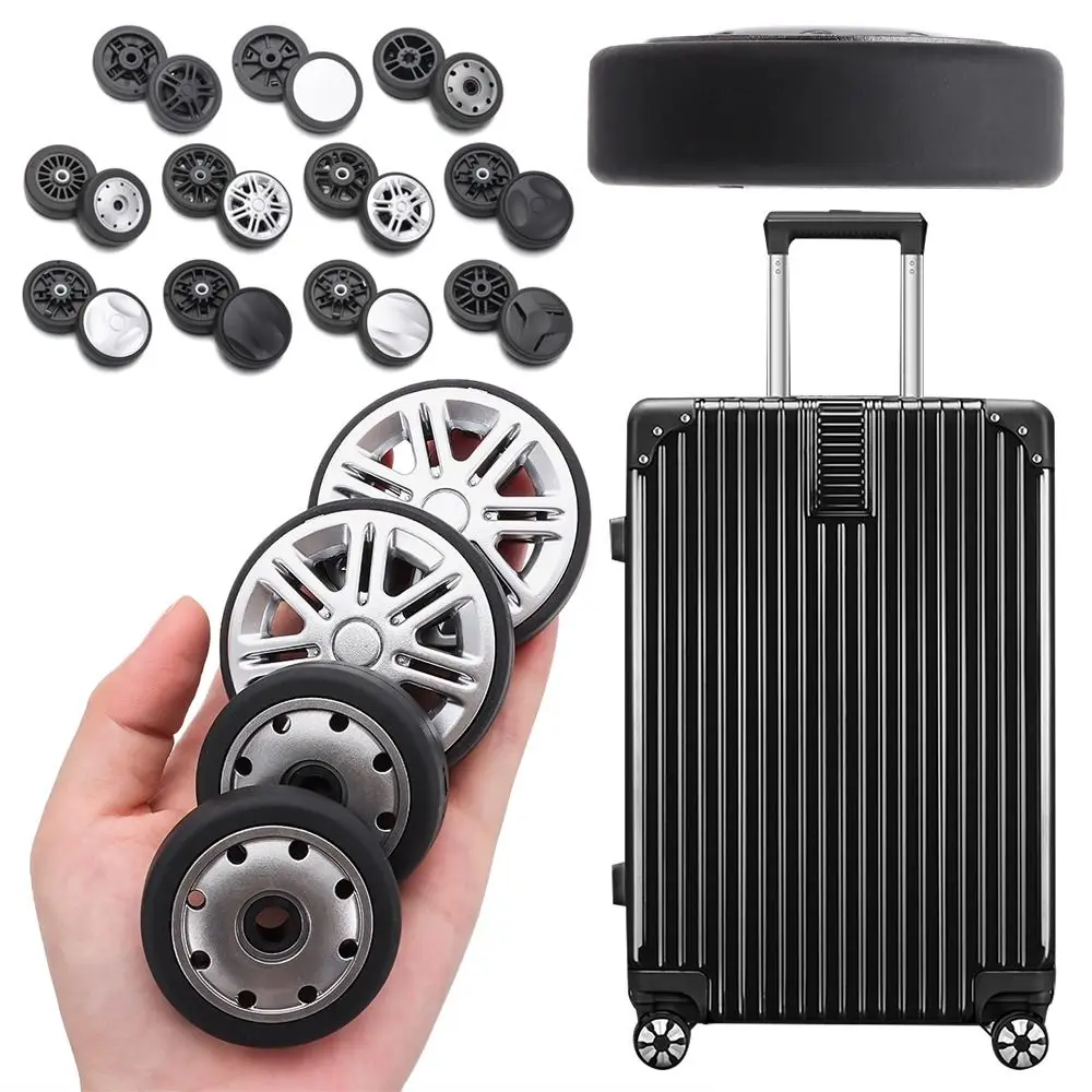 2Pcs Axles Suitcase Wheels Replacement with Screw Travel Luggage Wheel Caster Wheel Repair Kit Luggage Accessory Suitcase Parts