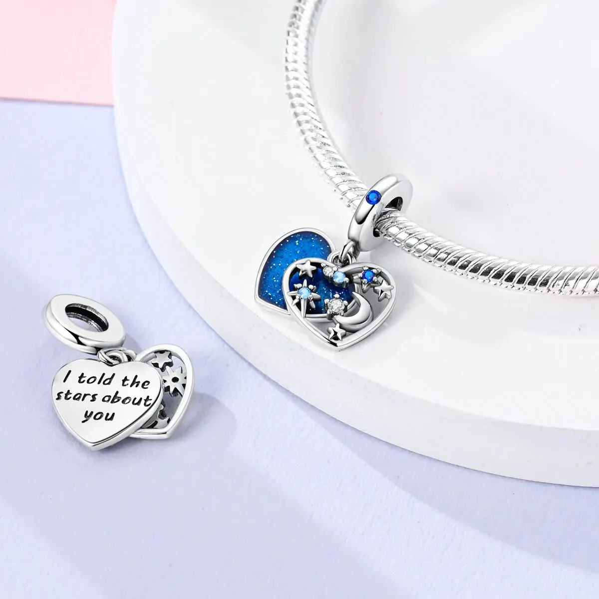 MULA 1PC Silver Plated Charms Fit Original Bracelet Making Coffee Bee Dog Pendants Jewelry Gift image 5