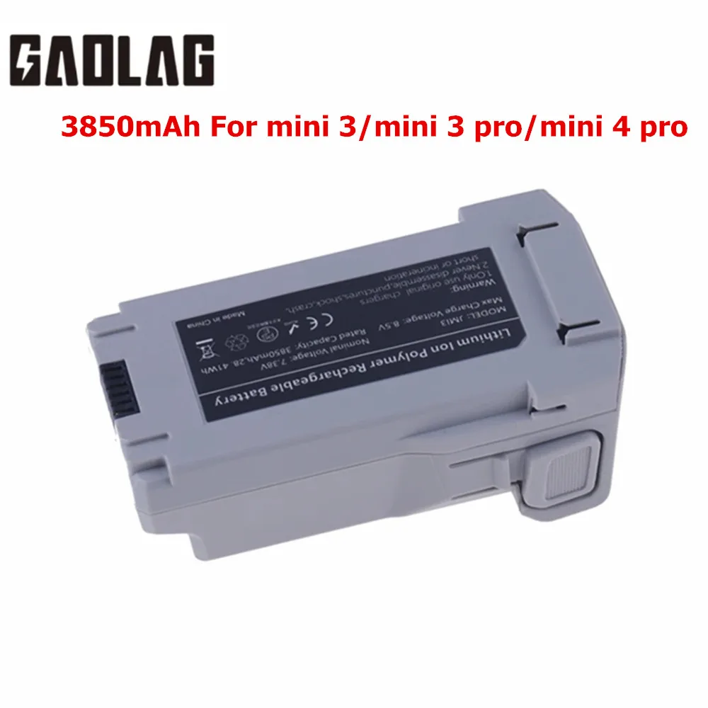 

For Mini 4 Pro Battery/Mini 3 Pro Battery Plus 3850mah Flight Time 47 Minutes Compatible Mini 3/3 Pro/4 Pro Series Drone Battery