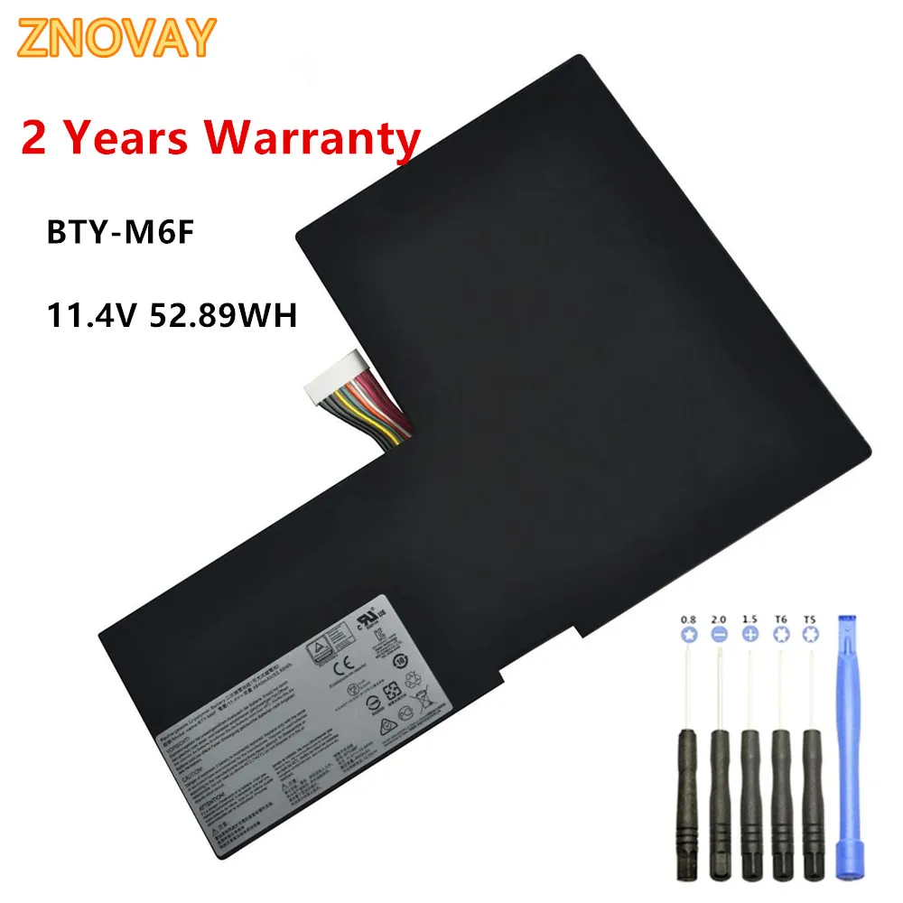 

ZNOVAY BTY-M6F Laoptop Battery For MSI GS60 2QC 2QE 2PM 2PC 2PL 6QC PX60 6QE 6QD MS-16H2 MS-16H4 11.4V 52.89WH/4640mAh