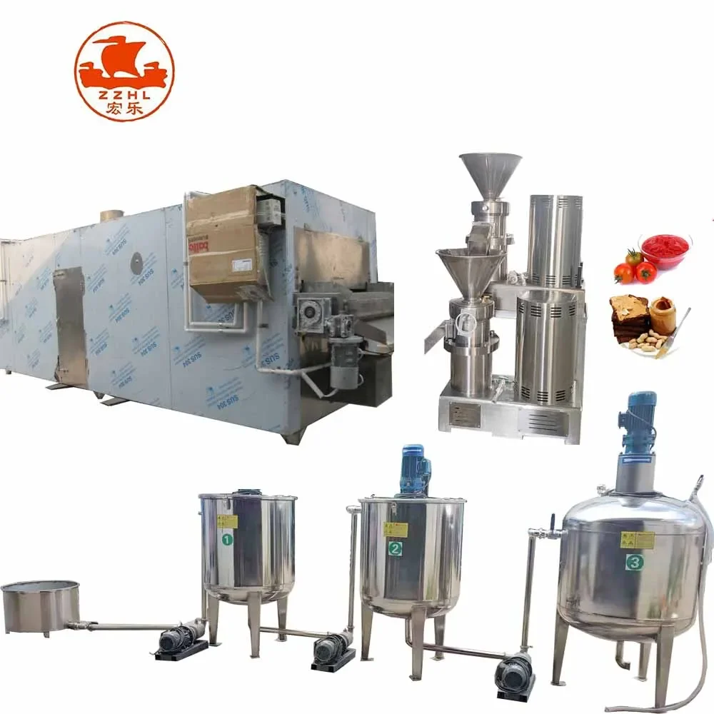 Macadamia Nut Peanut Butter Maker Making Machine Production Line Filling And Packaging Machine image 2