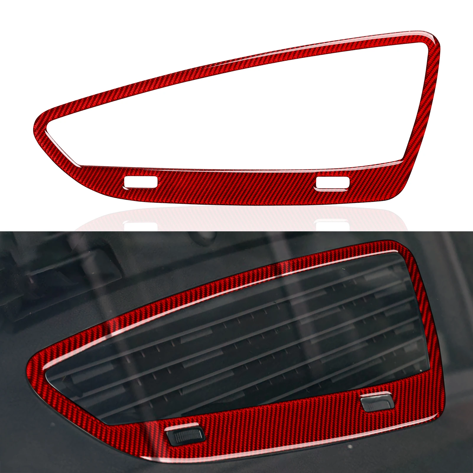 

LHD Car Dashboard Air Vent AC Sticker Cover Carbon Fiber Decal Trim For Alfa Romeo 159 939 Brera Spider 2004 -2011Accessories