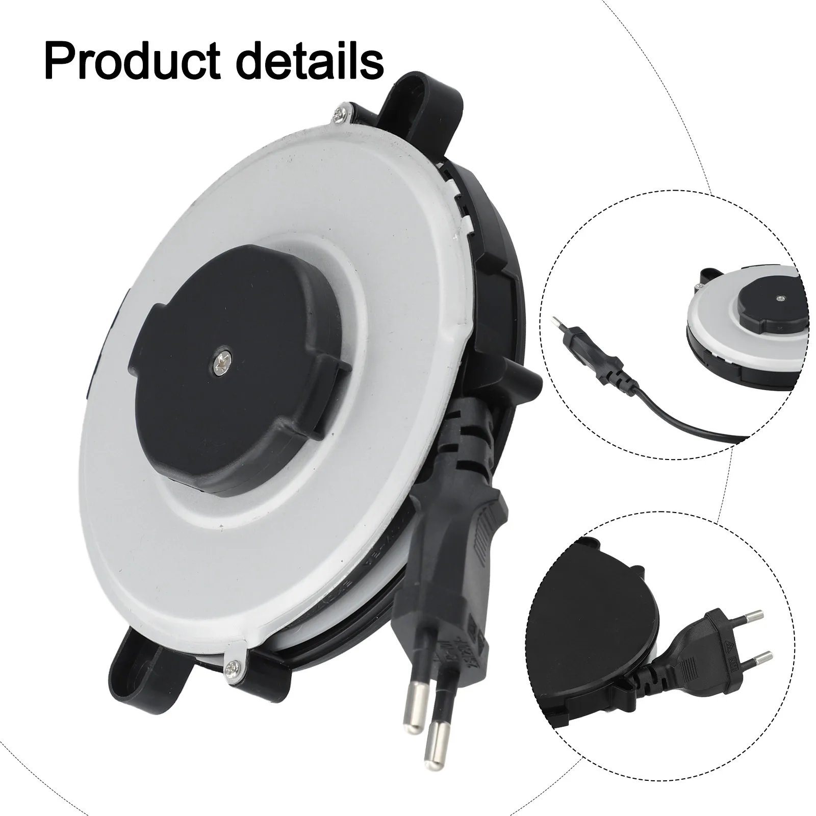 

122*20mm 220V Camping Cable Outdoor Extension Cord Reel Cable Flat Wire Extension Telescopic Design Wear-resistant Material