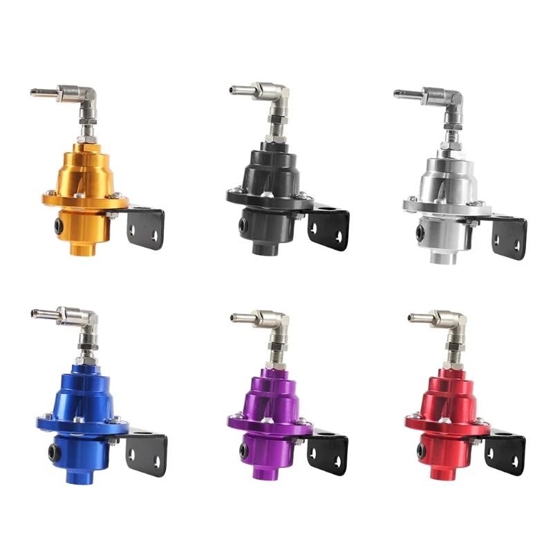 

Aluminum 7Colors Adjustable Pressure Regulator Vehicle Refitting Supercharger Universal with Gauge