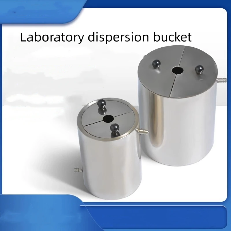 

Laboratory Stainless Steel Material Bucket Double-layer Dispersion Tank with Lid Reaction Water Circulation Cooling Cylinder