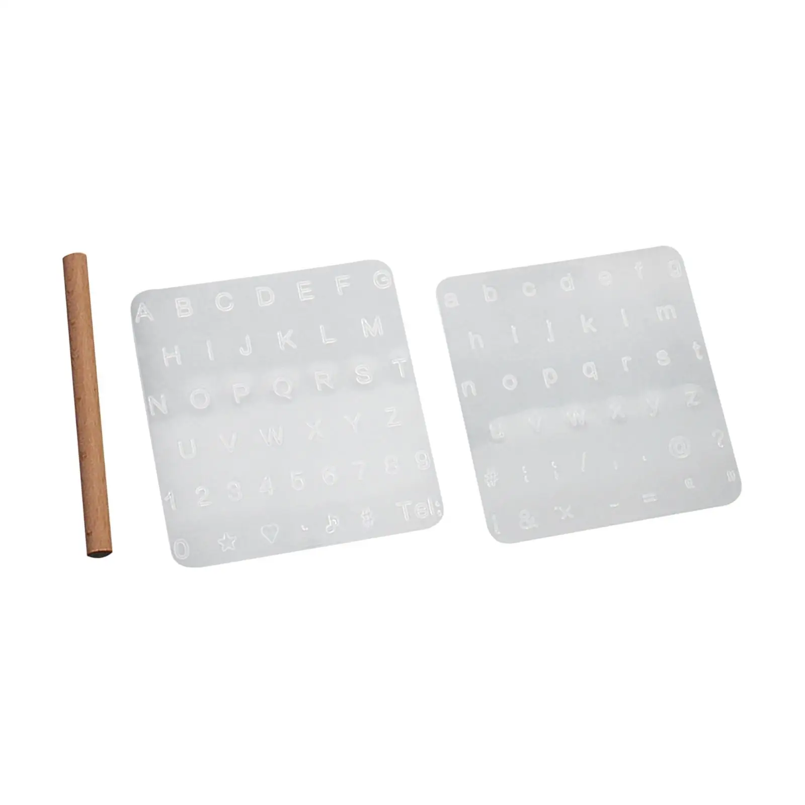 Letter Number Leather Stamping Tools with Symbols for Craft Carving Embossing Work