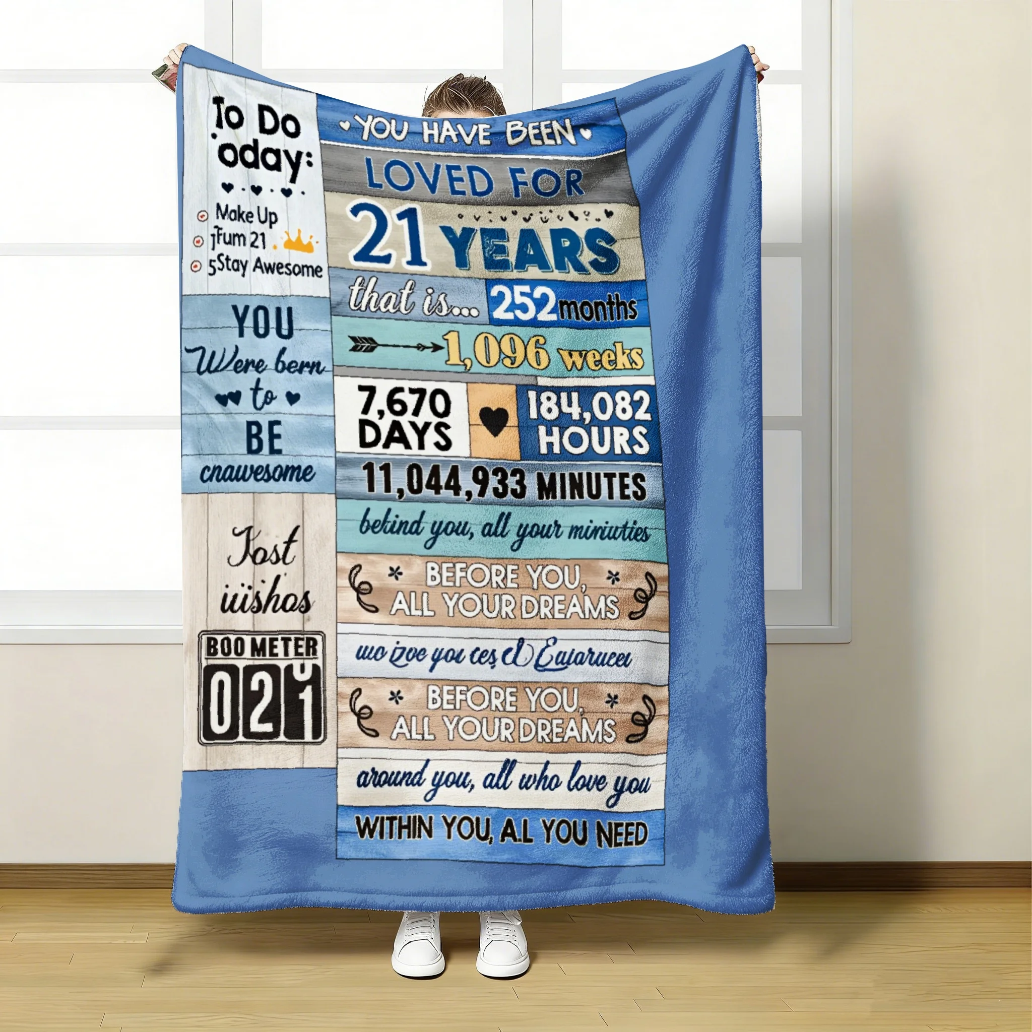 1PC Love Years Memories volatile Überwurfdecke, weiche, leichte Ganzjahresdecke für Couch, Bett, Büro und Reisen, ideal, 280 g/m²