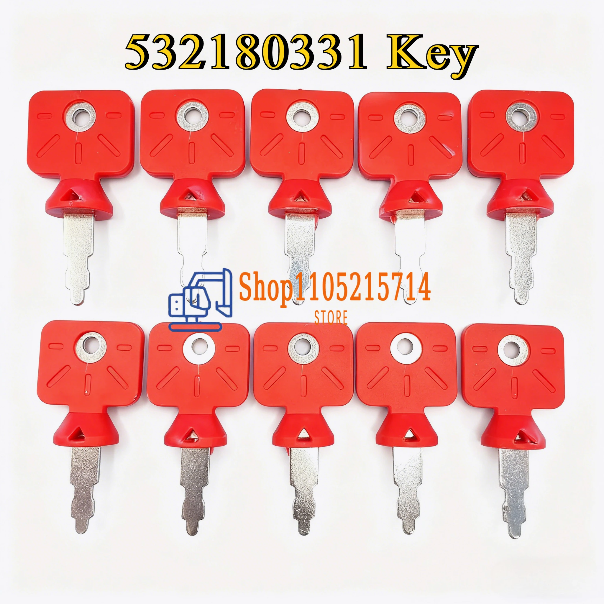 2/5/10 Pcs Ignition Switch Key 532180331 for Husqvarna Lawn Mower Heavy Equipment Part