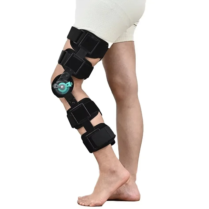

Adjustable Nylon Orthopedic ROM Leg Brace Medical Knee Support for Fracture Post-OP OA Patients Rehabilitation Therapy Supplies