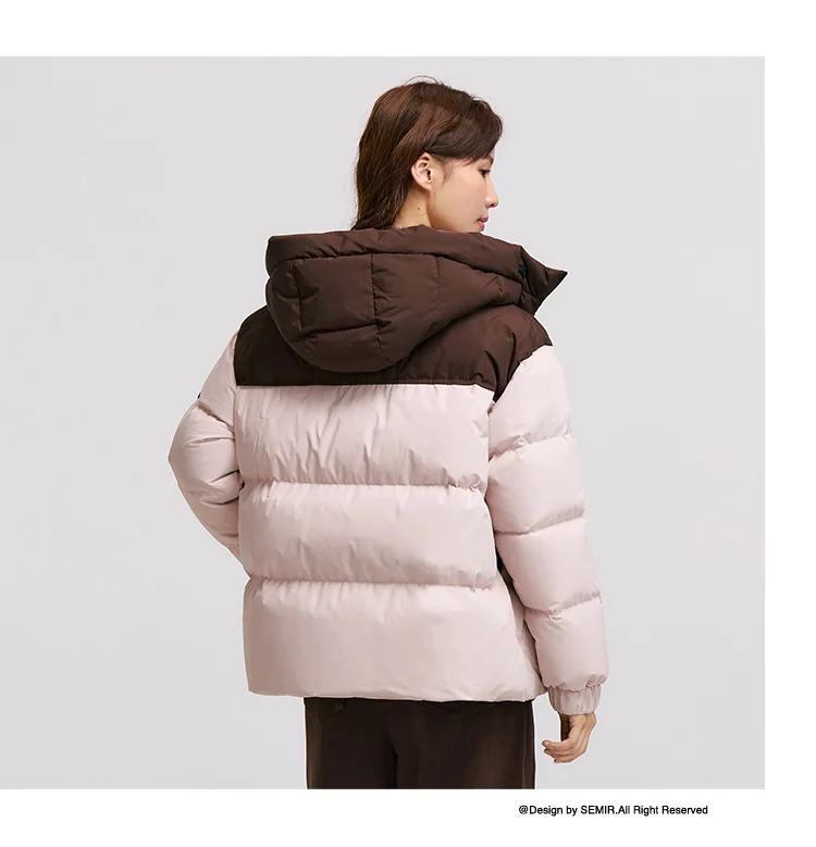 Semir Down Jacket Women 2026 New Winter Three-Resistant Outerwear Warm Versatile Fashion Winter Clothing