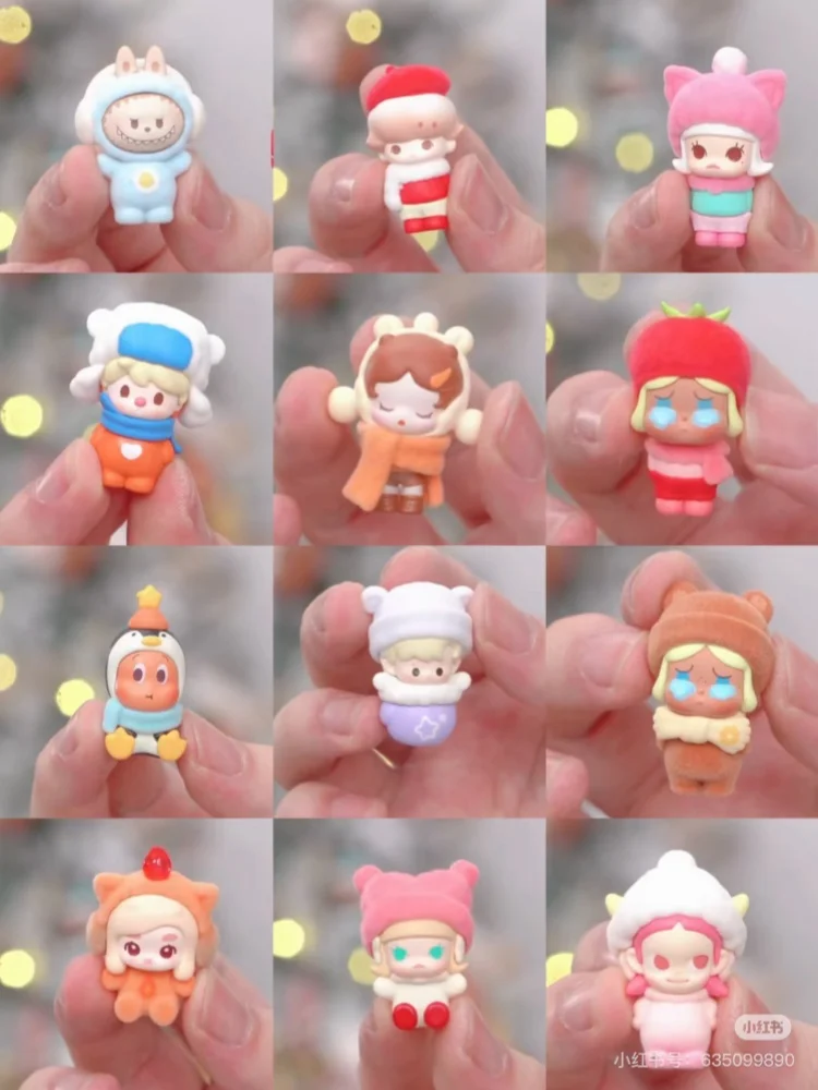 

Pop Mart New Pop Bean Fluffy & Cozy Series слепая коробка слепая сумка милая фасоль творчество коллекция игрушек орнамент Рождественский подарок