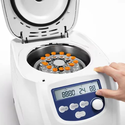 DM1424 Hematocrit Centrifuge Veterinary Medical Laboratory Benchtop Blood Plasma Serum Digital Centrifuge 12000rpm