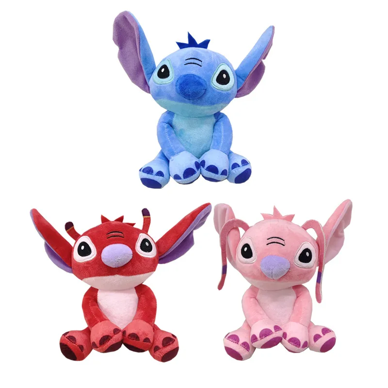 25cm Disney Plush Toy Stitch Original Anime Figures Disney Lilo & Stitch Cute Stuffed Toys Movie Peripherals Soft Ornaments Gift