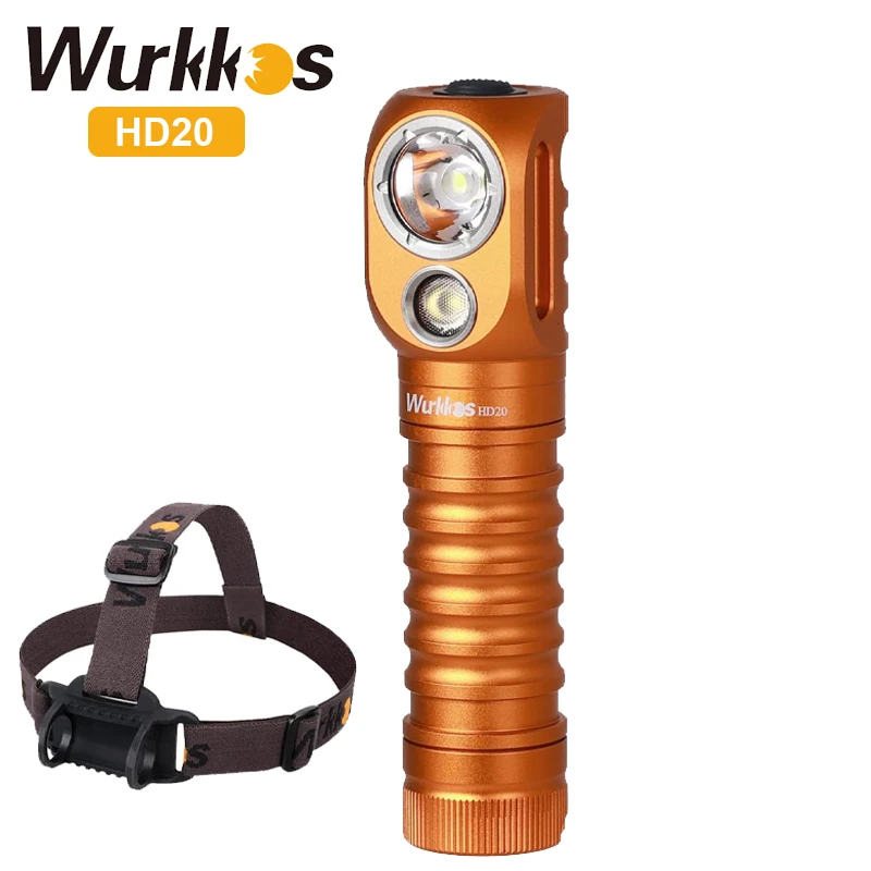 Wurkkos HD20 wiederaufladbare Stirnlampe, 2000 lm, magnetische Taschenlampe, IP68, Scheinwerfer, Flutlicht, 21700 EDC-Scheinwerfer, Powerbank für Camping 3