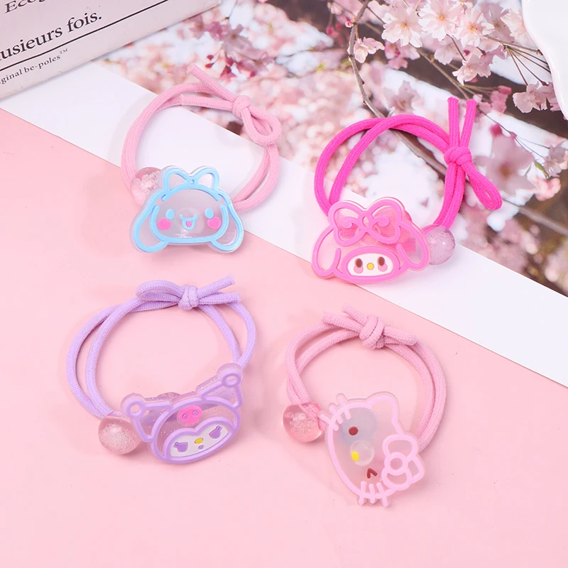 Sanrio Rubber Band Hair para Crianças, Kawaii Baby Braid Headband para Meninas, Bonito, Alta Elasticidade