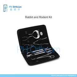 Rodent Dental Instruments Set Rabbit and Rodent Tools Kit Veterinary Medical Supplies and Equipment Surgical Instruments Tools