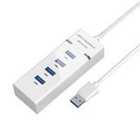 5gbps 4 Port Usb Splitter High Speed Usb Hub Extensions Data Transfer Usb Charging Port Adapter Pc Computer Accessories