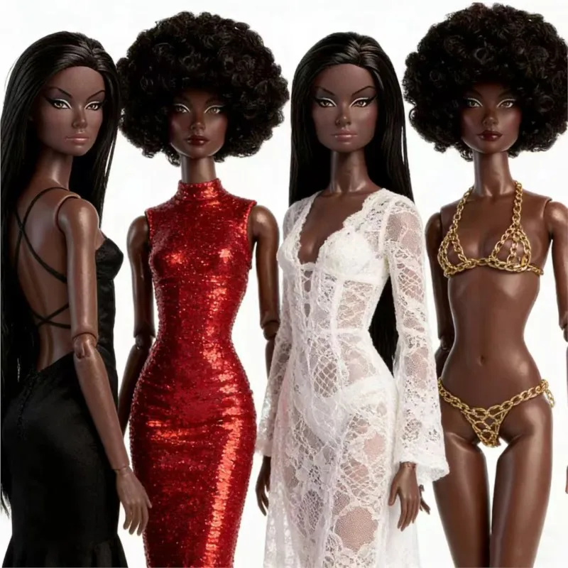 

Кукла Xianxian Supermodel Carbon Black, элегантная, модная, с макияжем, 32 см, 12 суставов, длинные волосы, 1/6, коллекционная, подарок