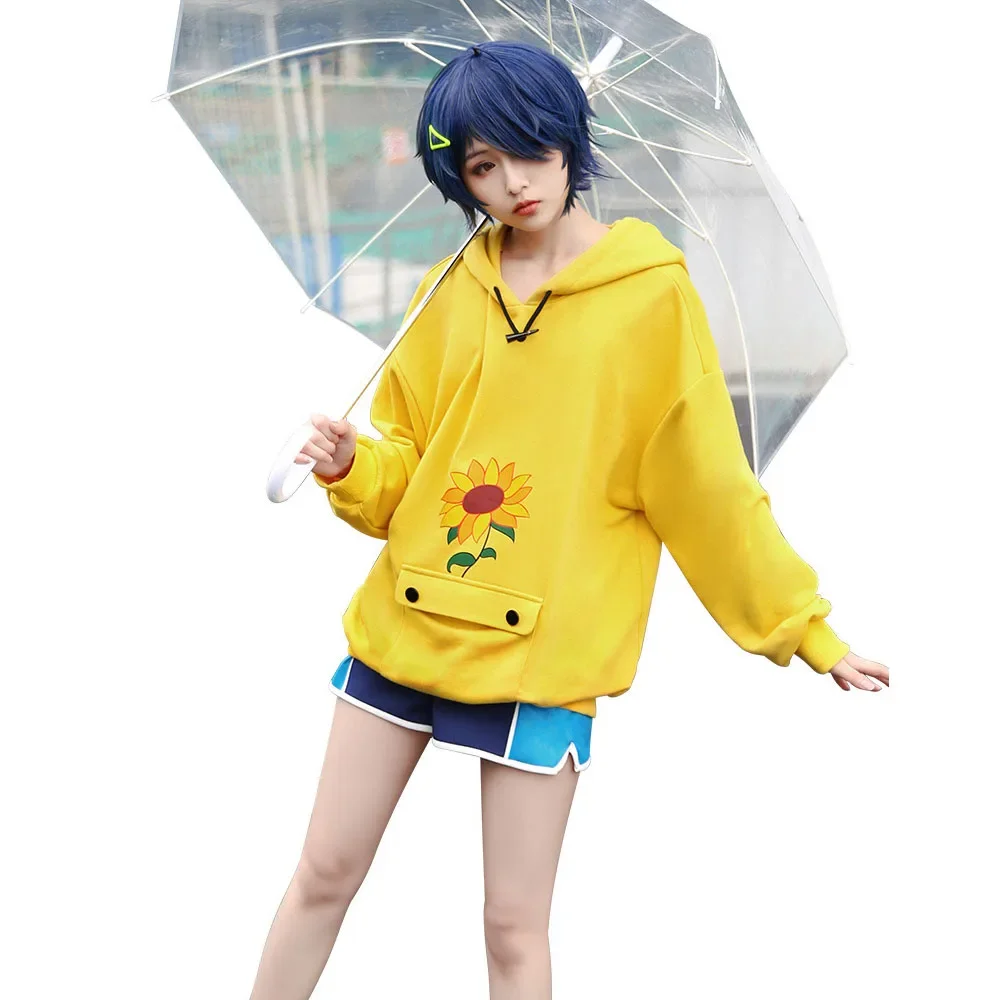 

Ohto Ai Косплей чудо яйцо приоритет Косплей охто Ai Толстовка Пуловер желтый Свитшот Аниме Костюм Хэллоуин для унисекс Повседневный