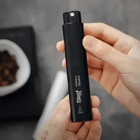 1/2Pcs Portable Coffee Bean Sprayer Home Use Travel Glass Liner Splash-proof Coffee Grinder & Ceramic Coffee Bean Metering Disc