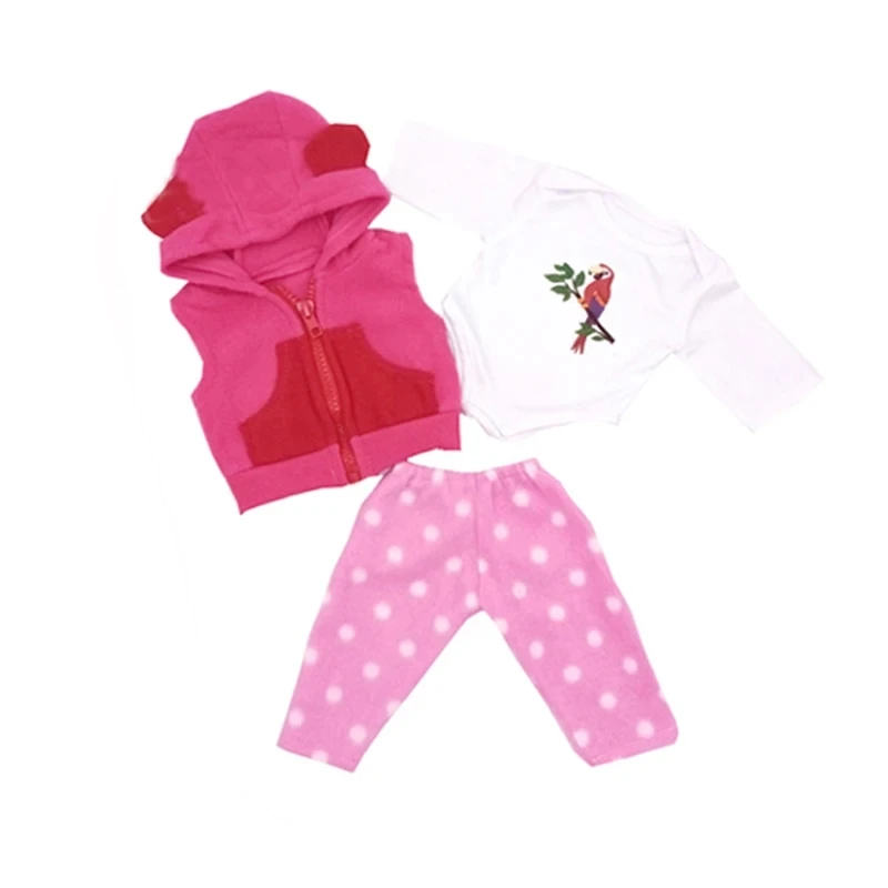 43 CM Baby Doll Clothes Pajama Set Jacket Coat 17 Inch Dolls Jeans Children Gift Toys Outfit