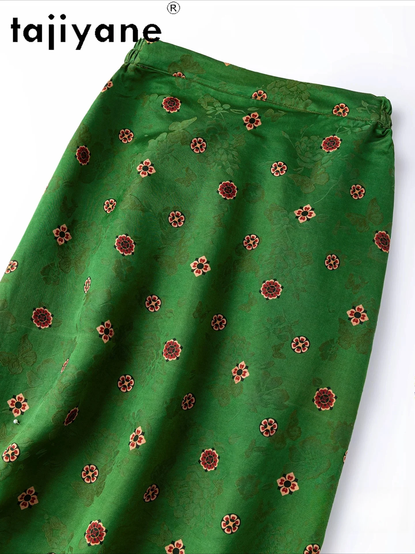 TAJIYANE 100% Mulberry Silk Women's Skirts Xiangyun Sha Long Skirts New Arrivals Summer Skirt Woman Clothes 2026 roupas feminina