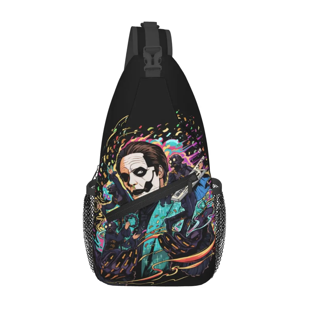 

Custom G-Ghosts Rock Shoulder Crossbody Chest Backpack Traveling Shoulder Chest Bag Sling Bag Heavy Metal Band Shoulder Backpack